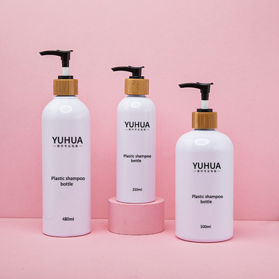 bouteilles de conditionnement en plastique de 250ml 480ml 500ml pour le shampooing