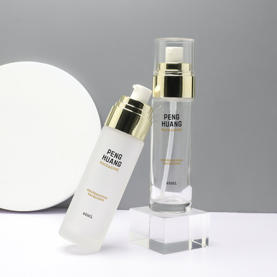 Impression de empaquetage cosmétique en verre de luxe d'écran de conteneur de la bouteille 60ml de lotion