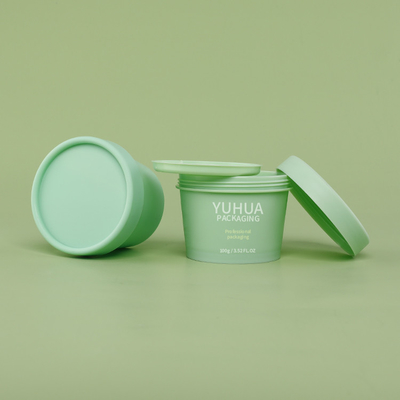 les pots du conditionnement en plastique 100g avec Flip Cap CHOIENT le récipient en plastique réutilisé par chapeau blanc matériel