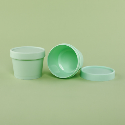 les pots du conditionnement en plastique 100g avec Flip Cap CHOIENT le récipient en plastique réutilisé par chapeau blanc matériel