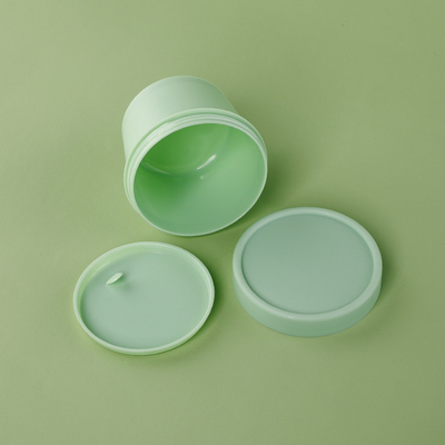 les pots du conditionnement en plastique 100g avec Flip Cap CHOIENT le récipient en plastique réutilisé par chapeau blanc matériel