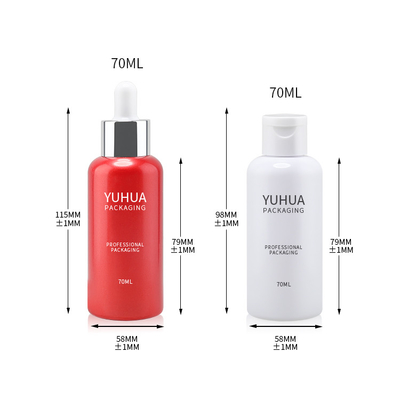L'emballage en plastique recyclé par voyage de petite taille de 70 ml met en bouteille la bouteille de gel de lavage de main d'animal familier de chapeau de secousse