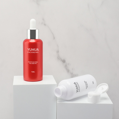 L'emballage en plastique recyclé par voyage de petite taille de 70 ml met en bouteille la bouteille de gel de lavage de main d'animal familier de chapeau de secousse