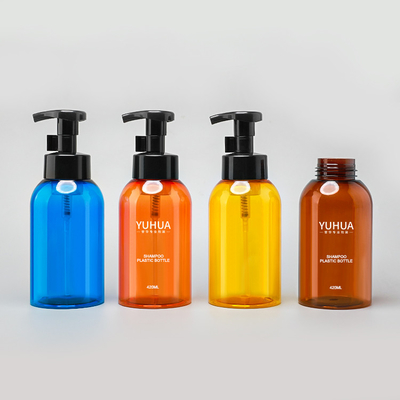 la bouteille de pompe de la mousse 420ml en plastique a adapté la couleur et le Logo Rainbow Color aux besoins du client