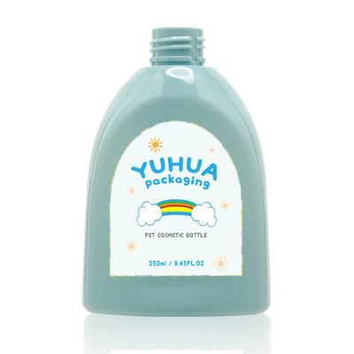 Label mignon en plastique d'enfant de pompe de fleur de la bouteille 250ml de lotion de crème de lavage de corps