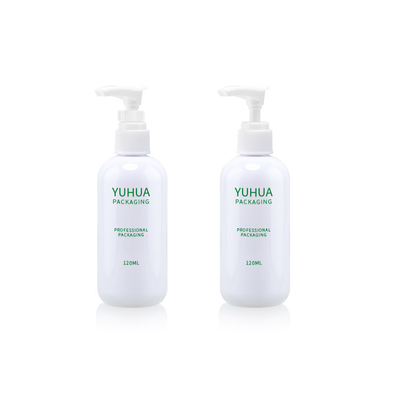 Emballage en plastique de crème de lotion d'impression d'écran en soie de bouteille de compte-gouttes de vert de 120ML 150ml