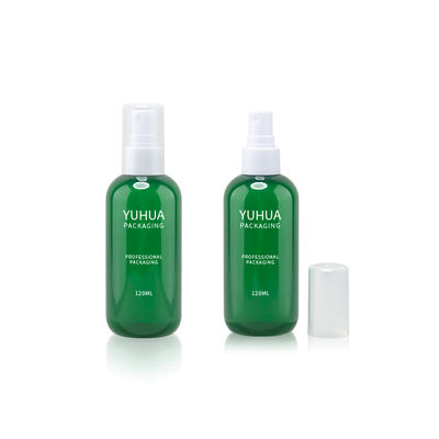 Emballage en plastique de crème de lotion d'impression d'écran en soie de bouteille de compte-gouttes de vert de 120ML 150ml