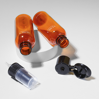bouteille 60ml de emballage en plastique avec le couvercle à visser 20/410 de pompe de jet