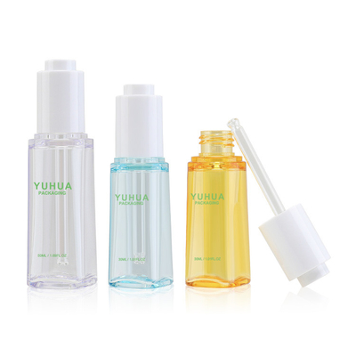 bouteille en plastique faite sur commande de sérum de 30ml 50ml PETG avec le chapeau de compte-gouttes