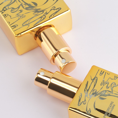 huile d'or brillante Pakcaging de parfum de jet de bouteille en verre de sérum de 15ml 50ml 120ml