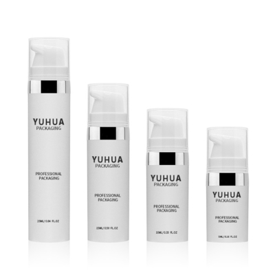 emballage privé d'air de bouteille de soins de la peau de pompe en plastique de 15ml 25ml pour la crème de lotion