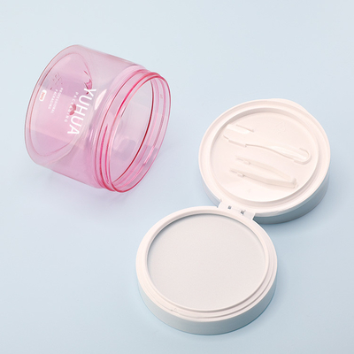 le corps du conditionnement en plastique 360G frottent le pot avec le logo fait sur commande de scoop