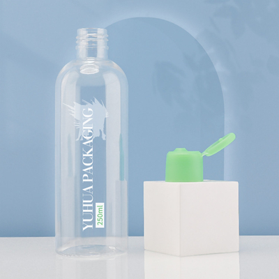 Conditionneur en plastique adapté aux besoins du client du logo 250ml Flip Cap Bottles For Shampoo