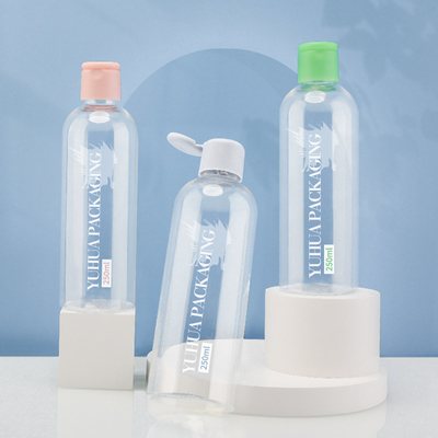 Conditionneur en plastique adapté aux besoins du client du logo 250ml Flip Cap Bottles For Shampoo