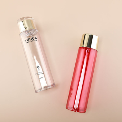 Bouteilles transparentes du conditionnement en plastique 200ml pour des soins de la peau de visage