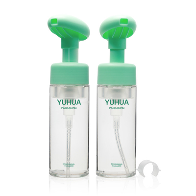 Bouteille de nettoyage faciale de la mousse 100ml en plastique avec le chapeau de jet de lotion