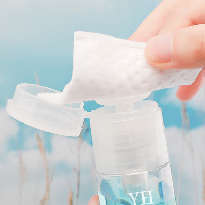 le conditionnement en plastique de l'ANIMAL FAMILIER pp de retrait de maquillage de 50ml 60ml met en bouteille avec la taille de Samll de pompe de presse