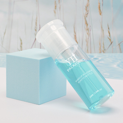 le conditionnement en plastique de l'ANIMAL FAMILIER pp de retrait de maquillage de 50ml 60ml met en bouteille avec la taille de Samll de pompe de presse