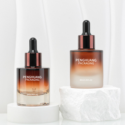 Les bouteilles de compte-gouttes de sérum de cylindre coulent la capacité de la preuve 30ml 50ml