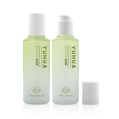 Bouteille cosmétique de luxe de PETG pour le sérum de lotion de toner