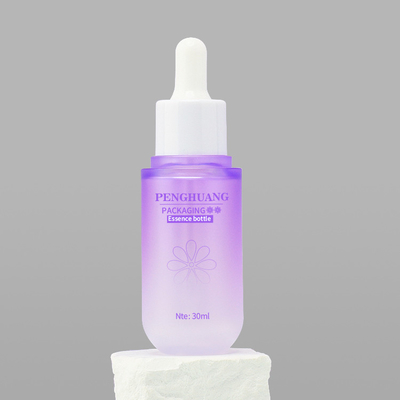 Bouteille adaptée aux besoins du client de compte-gouttes de sérum d'ANIMAL FAMILIER du logo PETG pour l'emballage cosmétique