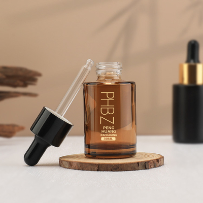 Bouteilles à goutte à goutte de sérum d'impression personnalisées Bouteille d'huile essentielle en verre de 30 ml