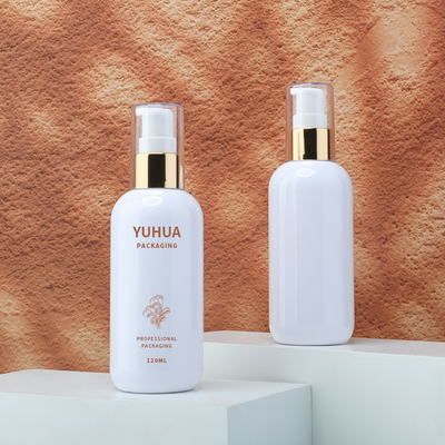 Bouteille cosmétique en PET cylindrique Emballage Bouteille de lotion en plastique vide avec bouchon