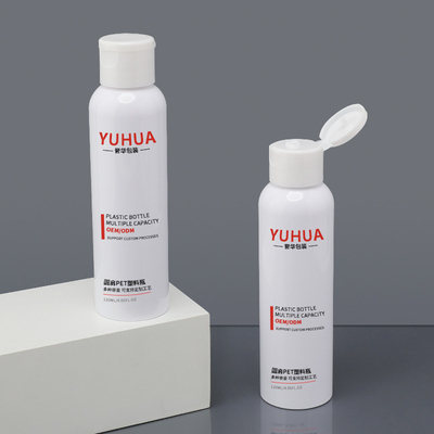 Bouteille de shampooing en plastique sur mesure de 120 ml avec capuchon à capuche pour prévenir les fuites