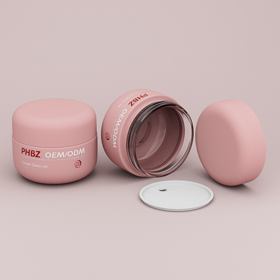 Bouteilles de verre de luxe rondes et vides de 100 g Crème pour le visage Crème pour le corps Scrub Masque pour le visage Beurre