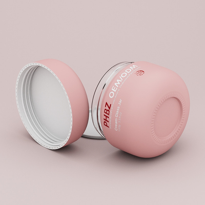 Bouteilles de verre de luxe rondes et vides de 100 g Crème pour le visage Crème pour le corps Scrub Masque pour le visage Beurre