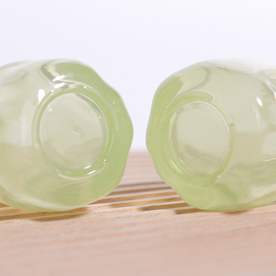 Bouteilles de fondation liquide en verre 30 ml vertes et claires pour les emballages de soins de la peau