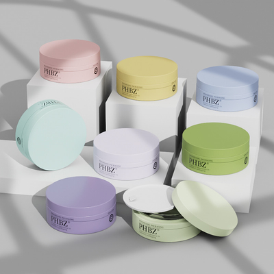 Logo personnalisé 100G Bouteilles en verre pour la crème pour le visage, le gommage du corps, le masque facial avec couvercle