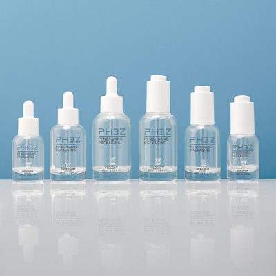 15 ml 30 ml bouteilles de gouttelette de sérum vide en verre rond pour emballage de soins de la peau