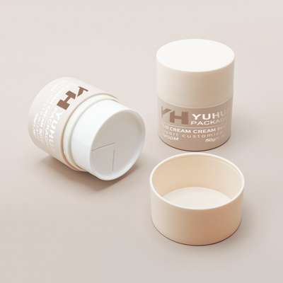 Eco-friendly 50g Ronde rotation du maquillage corps contenant du beurre Crème Jar avec couvercle