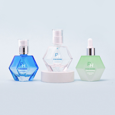 Bouteille de lotion de sérum en verre de luxe de 30 ml pour emballage de soins de la peau