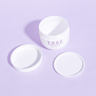 300g de crème en plastique ronde recyclable à large bouche pour le gommage du corps