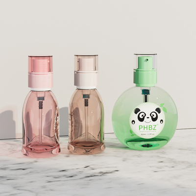 Vente en gros 60 ml 2 oz fondation liquide rond vide bouteille glacée bouteille de lotion cosmétique