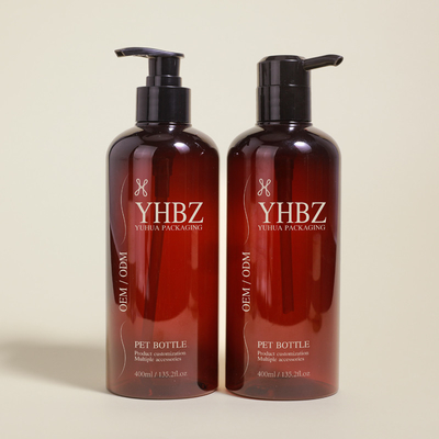 Un bon prix. 400 ml PET plastique plastique Shampooing et conditionneur Bouteilles rondes ampère pompe de lotion en ligne
