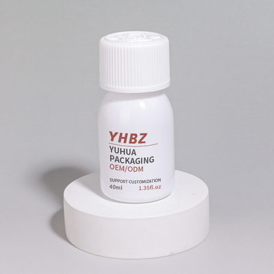 Emballage en plastique sur mesure Bouteilles de pilule blanche Bouteille de 40 ml 60 ml 100 ml Récipient de capsules de vitamines