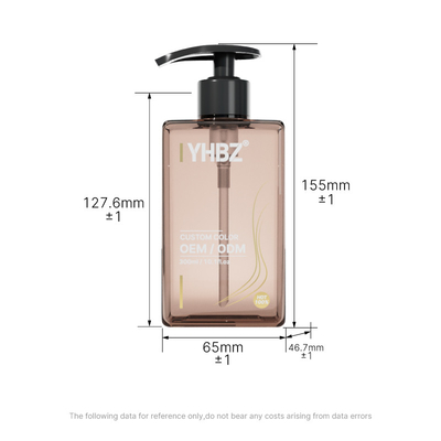 Bouteille de lotion en plastique personnalisée Bouteille de pompe à shampooing désinfectant pour les mains de 300 ml