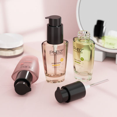 Bouteilles de fondation en gros Bouteille de lotion en verre pour lotion corporelle huile capillaire huile de sérum