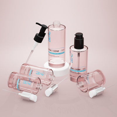 Bouteille cosmétique en verre personnalisée 100 ml 120 ml 150 ml Bouteille de pompe à lotion sérologique