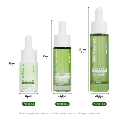 5 ml 10 ml 15 ml bouteilles gouttelettes de sérum en verre Bouteille en verre pour l' huile essentielle