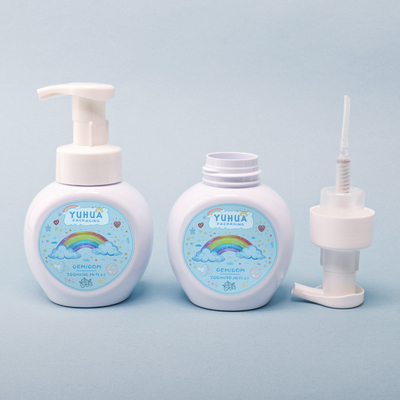 Bouteille de shampooing ronde de lotion 300 ml Bouteille en mousse plastique pour le nettoyage du visage
