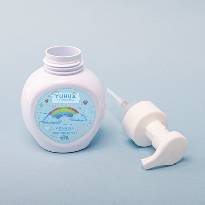 Bouteille de shampooing ronde de lotion 300 ml Bouteille en mousse plastique pour le nettoyage du visage