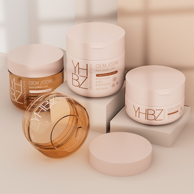 Container de beurre pour le corps 100g 200g Bouteille de crème en plastique personnalisée avec bouchon à vis
