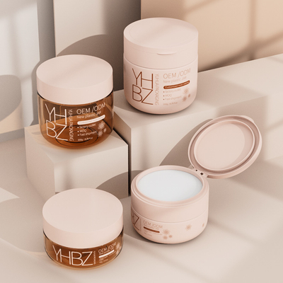 Container de beurre pour le corps 100g 200g Bouteille de crème en plastique personnalisée avec bouchon à vis