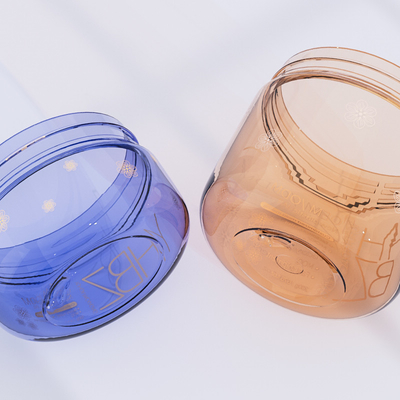 100g 200g Bouteilles d'emballage en plastique Bouteille en plastique cosmétique écologique avec couvercle
