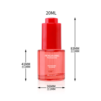 Emballage de flacon en verre d'huile essentielle de luxe personnalisé de 20 ml avec compte-gouttes