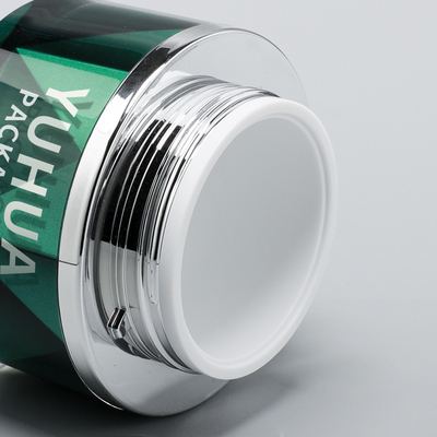 50G Pots d'emballage en plastique de luxe, pots de crème en plastique acrylique vides avec couvercle